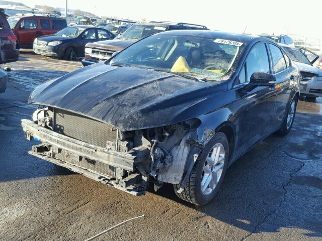 3FA6P0HR6DR299725 - 2013 FORD FUSION SE BLACK photo 2