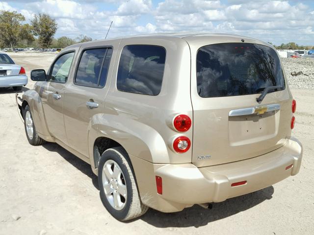 3GNDA23D57S568568 - 2007 CHEVROLET HHR LT GOLD photo 3