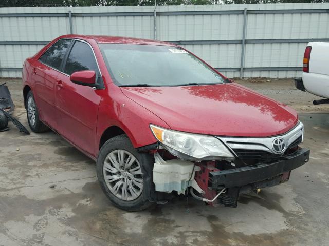 4T4BF1FK5DR279421 - 2013 TOYOTA CAMRY L RED photo 1