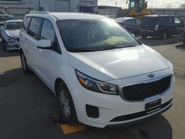 KNDMB5C10F6073257 - 2015 KIA SEDONA LX WHITE photo 1