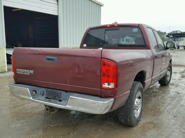 3D7KA28D53G737225 - 2003 DODGE RAM 2500 S RED photo 4