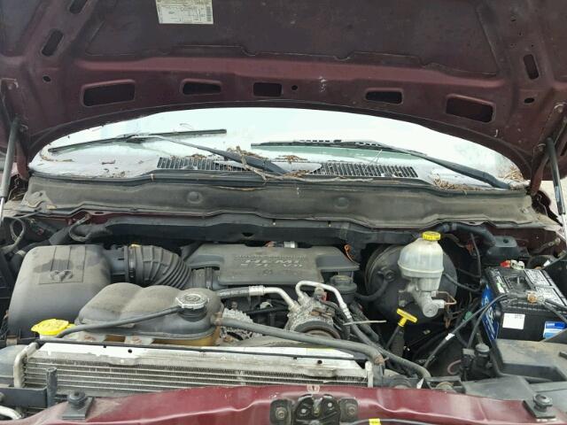 3D7KA28D53G737225 - 2003 DODGE RAM 2500 S RED photo 7