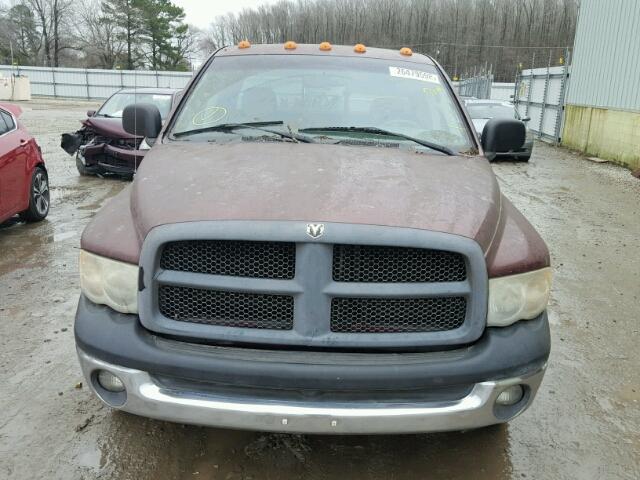 3D7KA28D53G737225 - 2003 DODGE RAM 2500 S RED photo 9