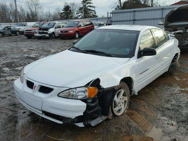 1G2NE52T3XM706592 - 1999 PONTIAC GRAND AM S WHITE photo 2