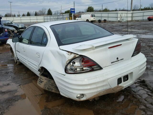 1G2NE52T3XM706592 - 1999 PONTIAC GRAND AM S WHITE photo 3