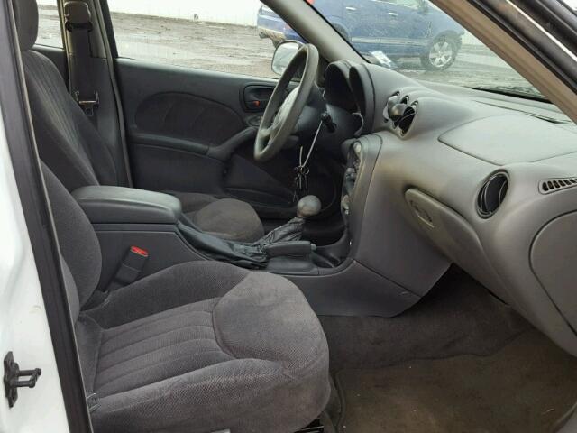 1G2NE52T3XM706592 - 1999 PONTIAC GRAND AM S WHITE photo 5