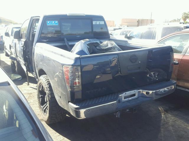 1N6AA07A97N231635 - 2007 NISSAN TITAN XE BLUE photo 3