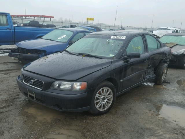 YV1RS61T042412498 - 2004 VOLVO S60 BLACK photo 2