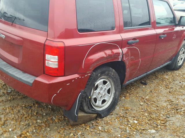 1J8FT28048D591397 - 2008 JEEP PATRIOT SP RED photo 10