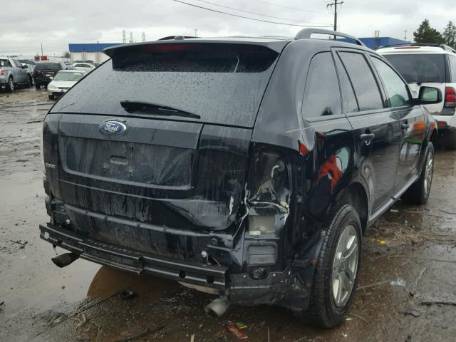 2FMDK36C87BB57200 - 2007 FORD EDGE SE BLACK photo 4