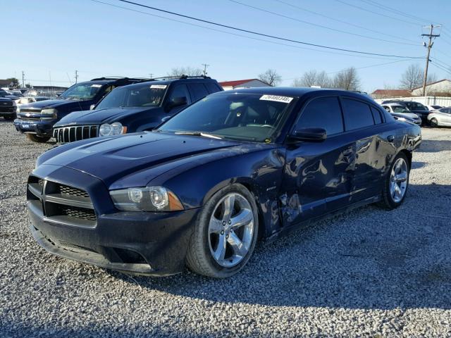 2C3CDXCT6DH629705 - 2013 DODGE CHARGER R/ BLUE photo 2