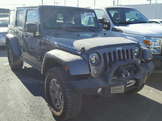 1C4BJWFG3EL293332 - 2014 JEEP WRANGLER U GRAY photo 1