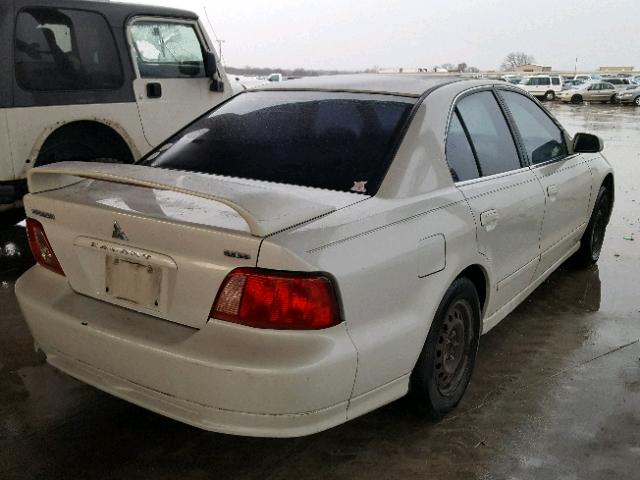 4A3AA46G12E067562 - 2002 MITSUBISHI GALANT ES WHITE photo 4