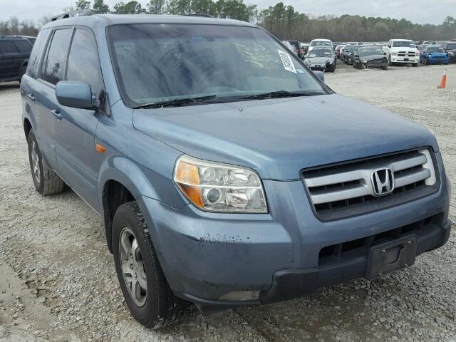 5FNYF28596B012042 - 2006 HONDA PILOT EX BLUE photo 1