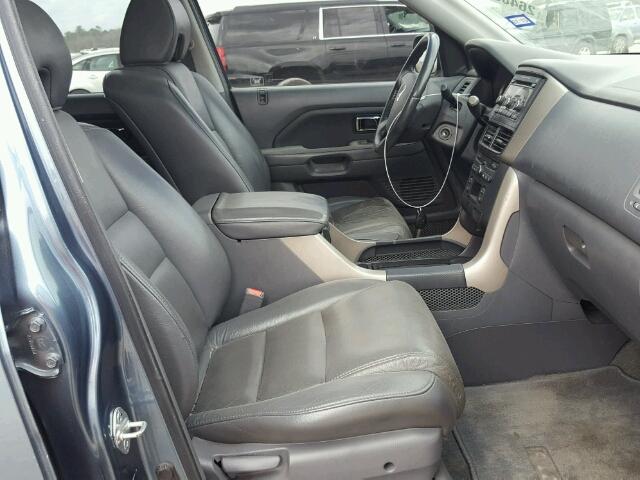 5FNYF28596B012042 - 2006 HONDA PILOT EX BLUE photo 5