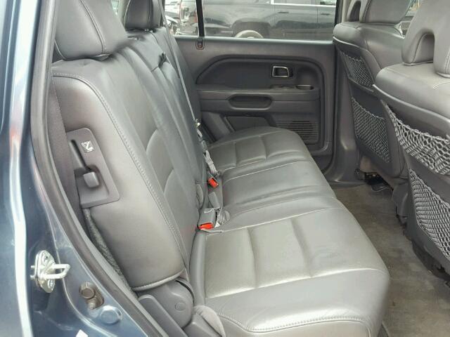 5FNYF28596B012042 - 2006 HONDA PILOT EX BLUE photo 6