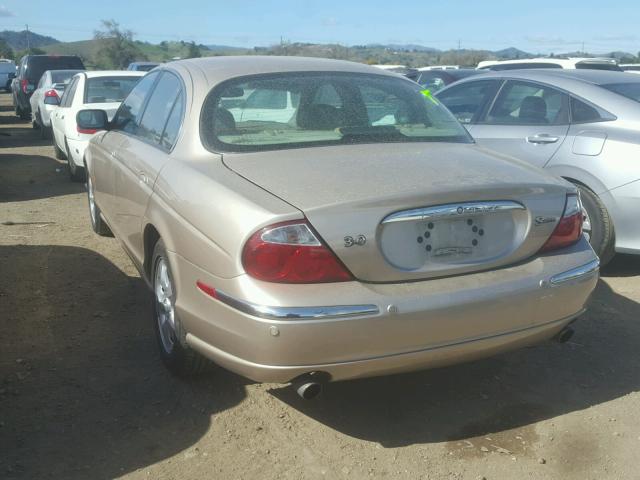 SAJDA01N12FM23440 - 2002 JAGUAR S-TYPE BEIGE photo 3