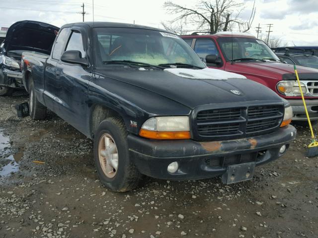 1B7GL22X8WS597195 - 1998 DODGE DAKOTA BLACK photo 1