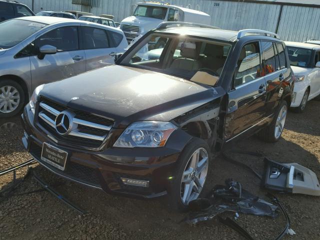 WDCGG8HB2CF760621 - 2012 MERCEDES-BENZ GLK 350 4M BROWN photo 2