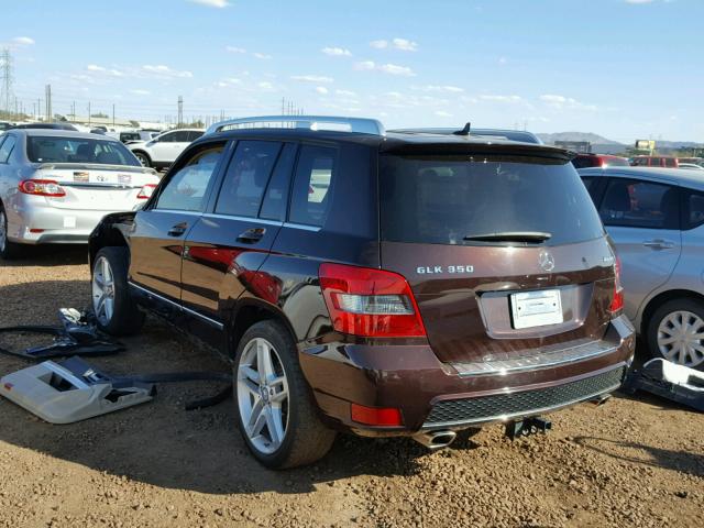 WDCGG8HB2CF760621 - 2012 MERCEDES-BENZ GLK 350 4M BROWN photo 3