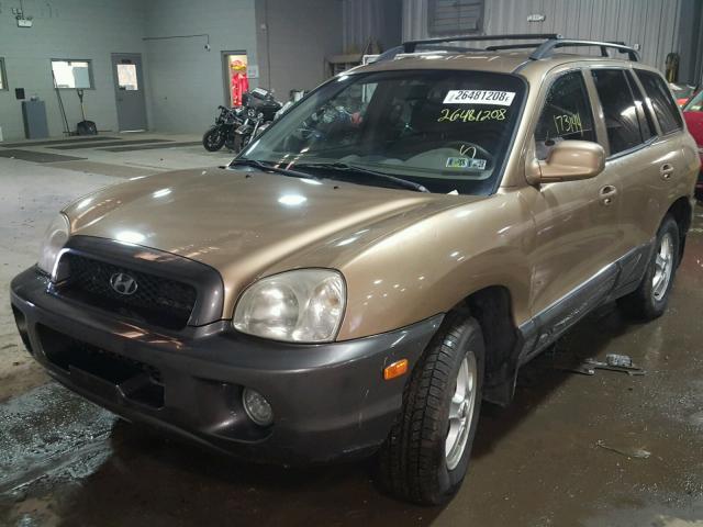 KM8SC73D02U207325 - 2002 HYUNDAI SANTA FE G GOLD photo 2