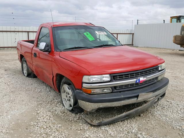 1GCEC14V02Z280414 - 2002 CHEVROLET SILVERADO RED photo 1