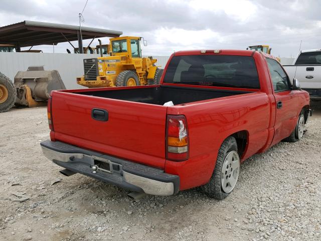 1GCEC14V02Z280414 - 2002 CHEVROLET SILVERADO RED photo 4