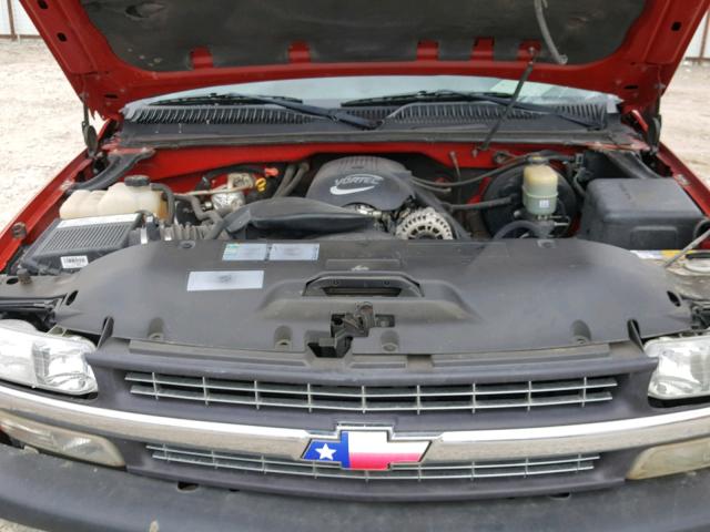 1GCEC14V02Z280414 - 2002 CHEVROLET SILVERADO RED photo 7