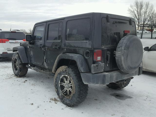 1J4GA39138L550774 - 2008 JEEP WRANGLER U BLACK photo 3