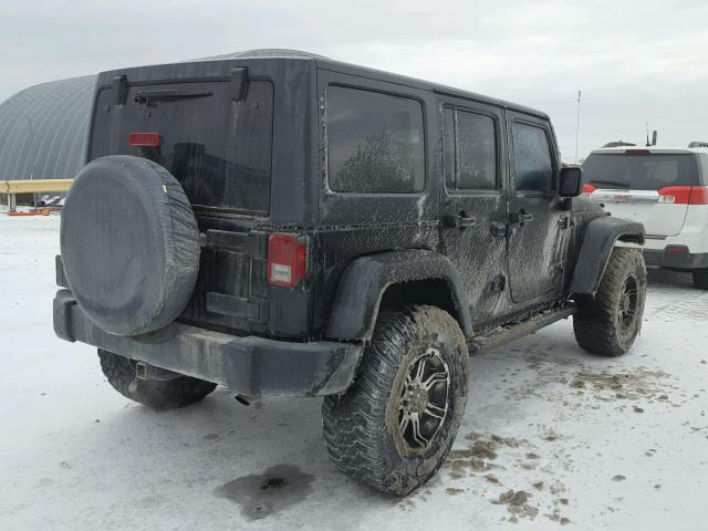 1J4GA39138L550774 - 2008 JEEP WRANGLER U BLACK photo 4