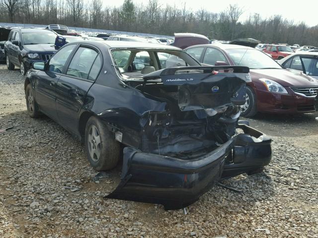 1G1NE52J62M655813 - 2002 CHEVROLET MALIBU LS შავი ფოტო 3