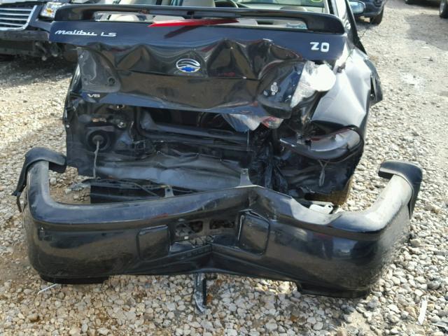 1G1NE52J62M655813 - 2002 CHEVROLET MALIBU LS შავი ფოტო 9