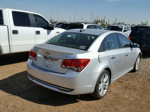 1G1PG5SB9F7281441 - 2015 CHEVROLET CRUZE LTZ SILVER photo 4