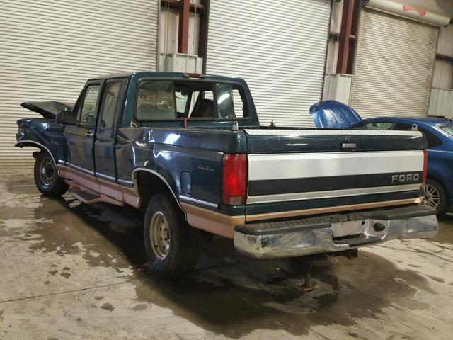 1FTEX14H0SKA31442 - 1995 FORD F150 GREEN photo 3