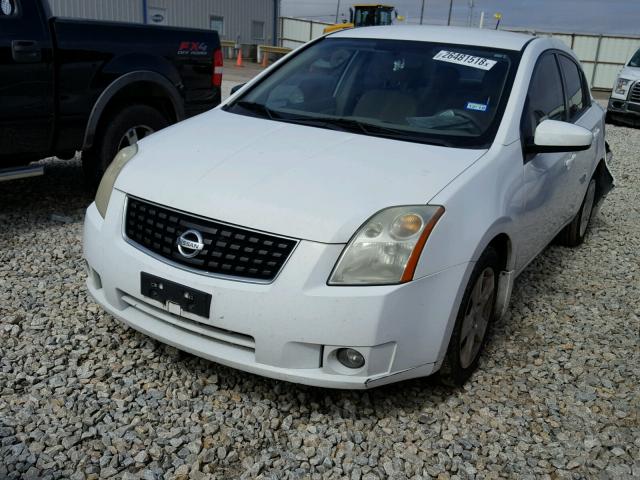 3N1AB61E08L748311 - 2008 NISSAN SENTRA 2.0 WHITE photo 2