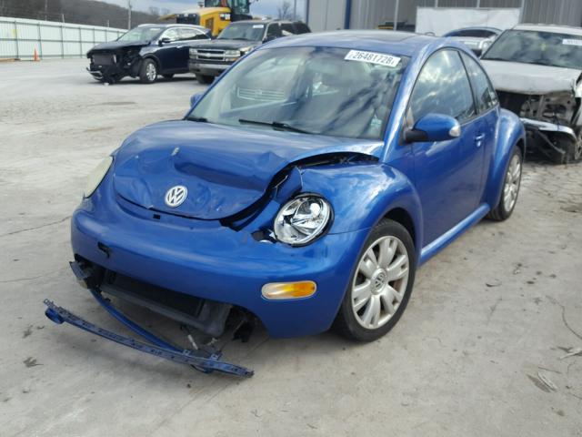 3VWCD21C33M431663 - 2003 VOLKSWAGEN NEW BEETLE 蓝色 照片 2