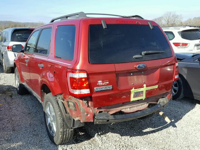 1FMCU0D70CKA41340 - 2012 FORD ESCAPE XLT RED photo 3