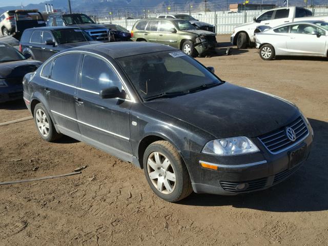 WVWRH63B83P267415 - 2003 VOLKSWAGEN PASSAT GLX BLACK photo 1