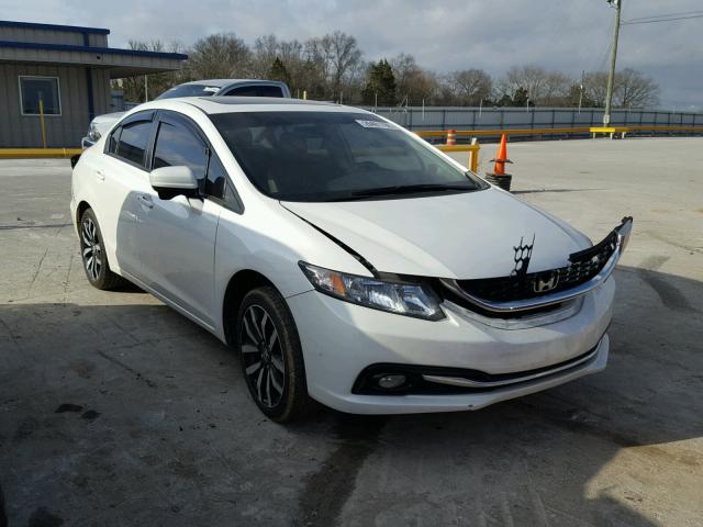 19XFB2F97FE074683 - 2015 HONDA CIVIC EXL WHITE photo 1