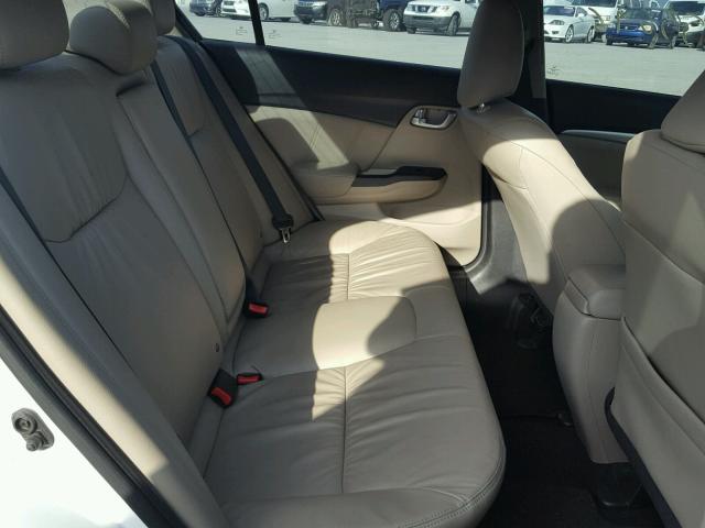 19XFB2F97FE074683 - 2015 HONDA CIVIC EXL WHITE photo 6