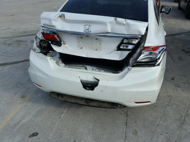 19XFB2F97FE074683 - 2015 HONDA CIVIC EXL WHITE photo 9