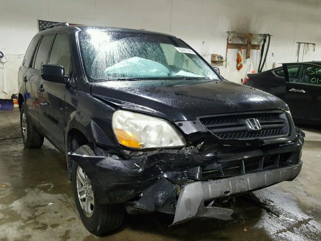 2HKYF18473H531671 - 2003 HONDA PILOT EX BLACK photo 1