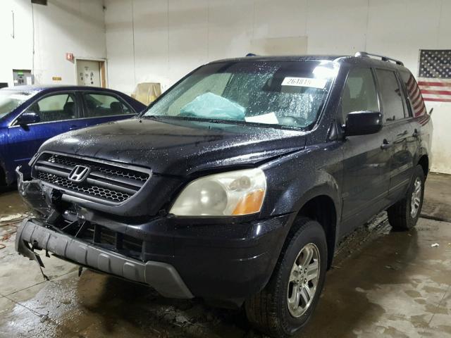 2HKYF18473H531671 - 2003 HONDA PILOT EX BLACK photo 2