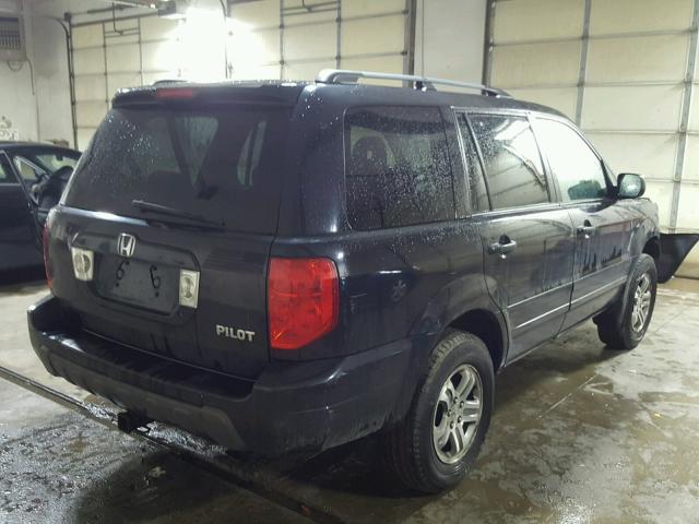 2HKYF18473H531671 - 2003 HONDA PILOT EX BLACK photo 4