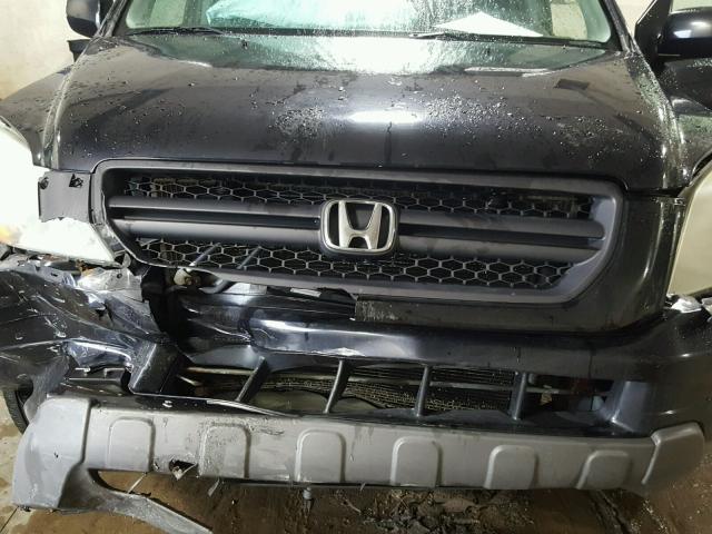 2HKYF18473H531671 - 2003 HONDA PILOT EX BLACK photo 7