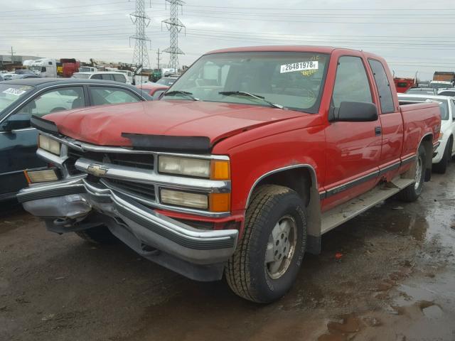 1GCEK19K7SE148131 - 1995 CHEVROLET GMT-400 K1 RED photo 2