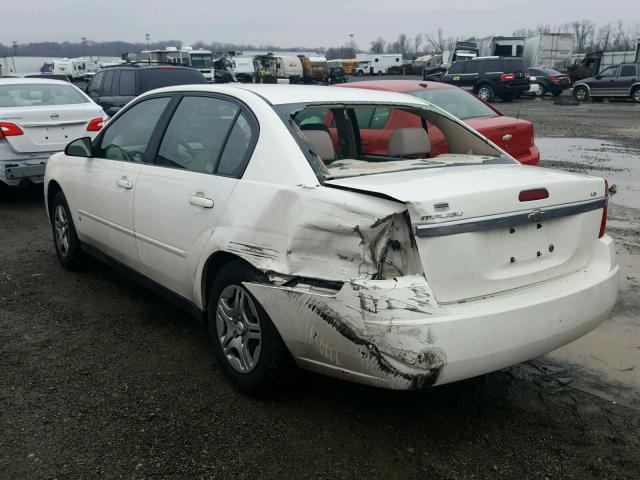1G1ZS58FX7F107905 - 2007 CHEVROLET MALIBU LS თეთრი ფოტო 3