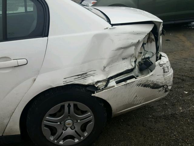 1G1ZS58FX7F107905 - 2007 CHEVROLET MALIBU LS თეთრი ფოტო 9