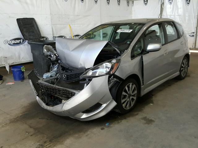 JHMGE8H53CC020551 - 2012 HONDA FIT SPORT SILVER photo 2