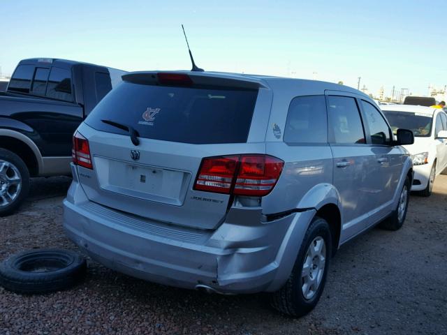 3D4PG4FB9AT269745 - 2010 DODGE JOURNEY SE SILVER photo 4